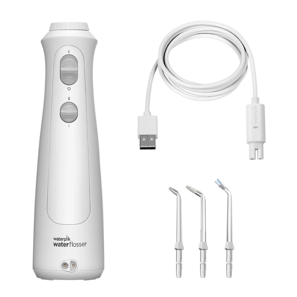 Waterpik Water Flosser Portable Cordless Oral Irrigator - White